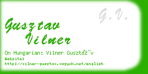 gusztav vilner business card